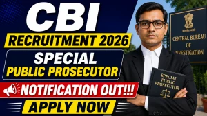 CBI Special Public Prosecutor Recruitment 2026 - Apply Online