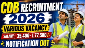 CDB Recruitment 2026 - Apply Offline for 10 Senior Auditor, Assistant and More Posts