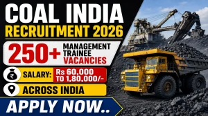 Coal India MT Recruitment 2026 Notification Out - Apply Online for 276 Management Trainee Posts Coal India MT Recruitment 2026 Notification Out - Apply Online for 276 Management Trainee Posts
