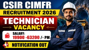 CSIR CIMFR Technician Recruitment 2026 - Apply Online for 30 Posts