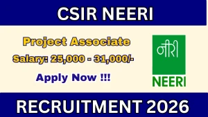 CSIR NEERI Project Associate I Recruitment 2026 - Walkin CSIR NEERI Project Associate I Recruitment 2026 - Walkin