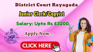 District Court Rayagada Junior Clerk/Copyist Recruitment 2026 - Apply Offline