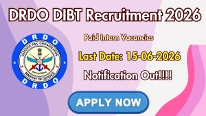 DRDO DIBT Paid Intern Recruitment 2026 - Apply Online
