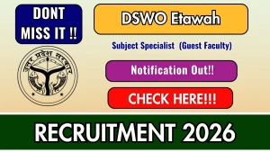 DSWO Etawah Subject Specialist Recruitment 2026 - Apply Offline for 21 Posts