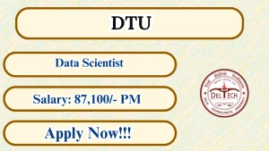 DTU Data Scientist Recruitment 2026 - Apply Online