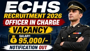 ECHS Officer In Charge Recruitment 2026 - Apply Offline