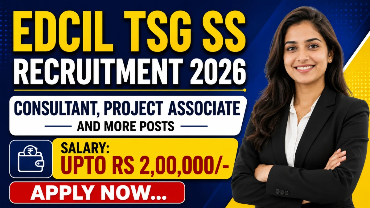 EdCIL Recruitment 2026 - Apply Online for 34 Consultant, Project Associate and More Posts