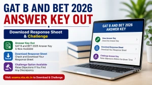 GAT B and BET 2026 Answer Key Out - Download Response Sheet & Raise Objections at exams.nta.nic.in GAT B and BET 2026 Answer Key Out - Download Response Sheet & Raise Objections at exams.nta.nic.in