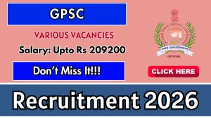 GPSC Recruitment 2026 - Apply Online for 27 Nursing Officer, Junior Staff Officer and More Posts GPSC Recruitment 2026 - Apply Online for 27 Nursing Officer, Junior Staff Officer and More Posts