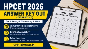 HPCET 2026 Answer Key Out (Tentative) for B.Tech, B.Pharmacy & MBA at himtu.ac.in HPCET 2026 Answer Key Out (Tentative) for B.Tech, B.Pharmacy & MBA at himtu.ac.in