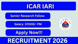 ICAR IARI Senior Research Fellow Recruitment 2026 - Apply Online for Posts
