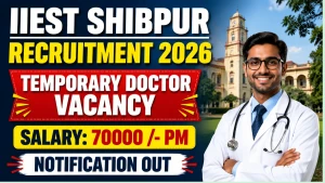 IIEST Shibpur Temporary Doctor Recruitment 2026 - Apply Online
