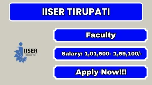 IISER Tirupati Faculty Recruitment 2026 - Apply Online for 35 Professor and Assistant Professor Posts IISER Tirupati Faculty Recruitment 2026 - Apply Online for 35 Professor and Assistant Professor Posts