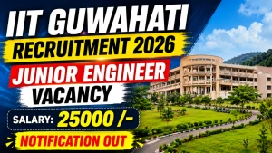 IIT Guwahati Junior Engineer Recruitment 2026 - Apply Online for 10 Posts