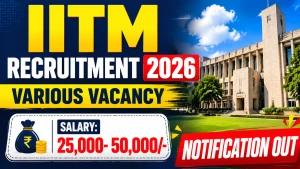 IITM Recruitment 2026 - Walkin for Technical Assistant, Program Officer and More Posts