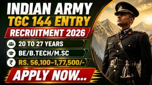 Indian Army TGC 144 Entry Recruitment 2026 Notification Out - Apply Online for 30 Posts Indian Army TGC 144 Entry Recruitment 2026 Notification Out - Apply Online for 30 Posts
