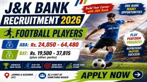 J&K Bank Football Players Recruitment 2026 - Apply Online for 07 Assistant Banking Associate/Banking Attendant Cadre Posts