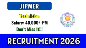 JIPMER Technician Recruitment 2026 - Apply Offline
