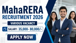 MahaRERA Recruitment 2026 - Apply Online for 11 Administrative Officer, Technical Consultant and More Posts MahaRERA Recruitment 2026 - Apply Online for 11 Administrative Officer, Technical Consultant and More Posts