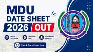 MDU Date Sheet 2026 Out for PG 2nd Semester Open and Foundation Elective Exams at mdu.ac.in