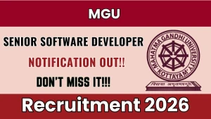 MGU Senior Software Developer Recruitment 2026 - Walkin