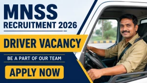 MNSS Driver Recruitment 2026 - Apply Online MNSS Driver Recruitment 2026 - Apply Online