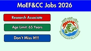 MoEF&CC Research Associate Recruitment 2026 - Apply Online MoEF&CC Research Associate Recruitment 2026 - Apply Online