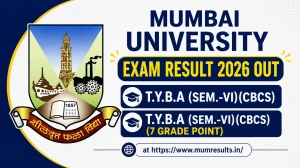 Mumbai University Exam Result 2026 Out - Check TYBA Sem 6 CBCS Result Online at mu.ac.in