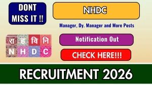 NHDC Recruitment 2026 - Apply Online for Manager, Dy. Manager and More Posts NHDC Recruitment 2026 - Apply Online for Manager, Dy. Manager and More Posts