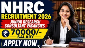 NHRC Junior Research Consultant Recruitment 2026 - Apply Online NHRC Junior Research Consultant Recruitment 2026 - Apply Online