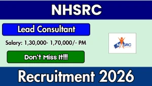 NHSRC Lead Consultant Recruitment 2026 - Apply Online