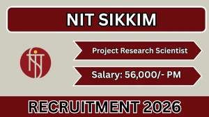 NIT Sikkim Project Research Scientist Recruitment 2026 - Apply Online NIT Sikkim Project Research Scientist Recruitment 2026 - Apply Online