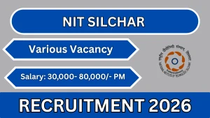 NIT Silchar Recruitment 2026 - Apply Online for Chief Executive Officer, Incubation Manager and More Posts