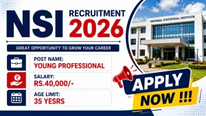 NSI Young Professional Recruitment 2026 - Apply Offline NSI Young Professional Recruitment 2026 - Apply Offline