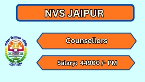 NVS Jaipur Counsellors Recruitment 2026 - Apply Online
