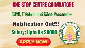 Social Welfare Department Coimbatore Recruitment 2026 - Apply Offline for 26 MPH, IT Admin and Posts