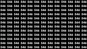 Optical Illusion Challenge: Only People with Sharp Eyes Can Spot the Number 564 Among 546 in 7 Seconds!
