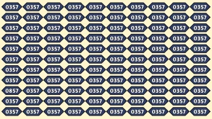 Optical Illusion: Only Eagle Eyes Can Spot the Number 0857 Among 0357 in 7 Seconds
