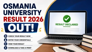Osmania University Result 2026 Out - Direct Link to Download B.Ed 1st Semester Results at osmania.ac.in