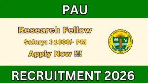 PAU Research Fellow Recruitment 2026 - Apply Offline PAU Research Fellow Recruitment 2026 - Apply Offline