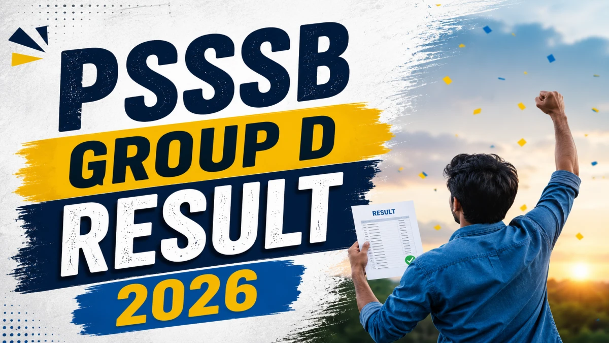 PSSSB Group D Result 2026 OUT (Direct Link) - Download Scorecard @ sssb.punjab.gov.in