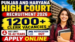 Haryana High Court Clerk Vacancy 2026 Notification Out - Apply Online for 1265 Posts Haryana High Court Clerk Vacancy 2026 Notification Out - Apply Online for 1265 Posts