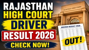 Rajasthan High Court Driver Result 2026 OUT (Direct Link) - Download Scorecard @ hcraj.nic.in Rajasthan High Court Driver Result 2026 OUT (Direct Link) - Download Scorecard @ hcraj.nic.in
