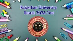 Rajasthan University Result 2026 Out - Check BA LLB 7th Sem MA 3rd Sem Result Online at uniraj.ac.in