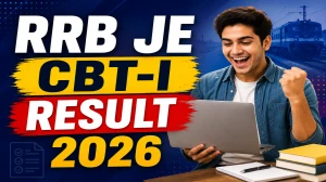 RRB JE CBT-I Result 2026 OUT (Direct Link) - Download Scorecard @ rrbapply.gov.in RRB JE CBT-I Result 2026 OUT (Direct Link) - Download Scorecard @ rrbapply.gov.in