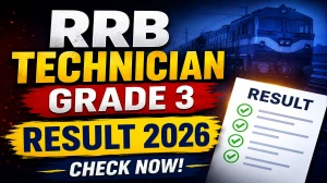 RRB Technician Grade 3 Result 2026 OUT - Check Zone-wise Merit List & Download Scorecard RRB Technician Grade 3 Result 2026 OUT - Check Zone-wise Merit List & Download Scorecard