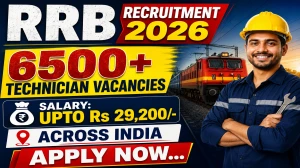 RRB Technician Recruitment 2026 (Short Notice) - Apply Online for 6565 Posts RRB Technician Recruitment 2026 (Short Notice) - Apply Online for 6565 Posts