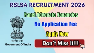 RSLSA Panel Advocate Recruitment 2026 - Apply Offline