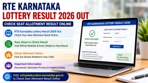 RTE Karnataka Lottery Result 2026 Out - Check Seat Allotment Result Online at schooleducation.karnataka.gov.in
