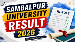 Sambalpur University 1st Semester Result 2026 Out - Arts, Science, Commerce NEP Direct Link to Check at suniv.ac.in